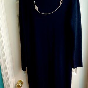 St. John dress and jacket --Marie Gray--size 14 dress; size 12 jacket--black